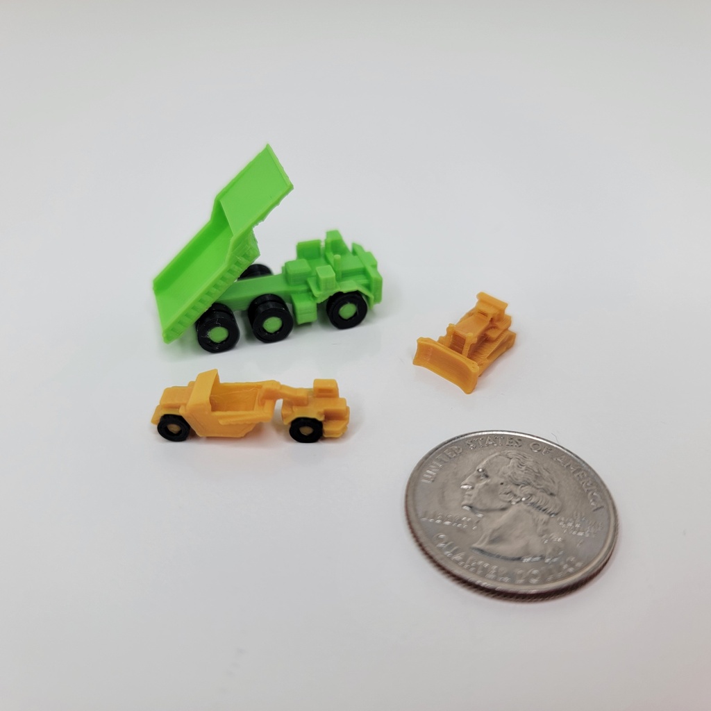 1/600 Micro Miners D11 Dozer, Scraper and Terex Titan - SMMMM-DST