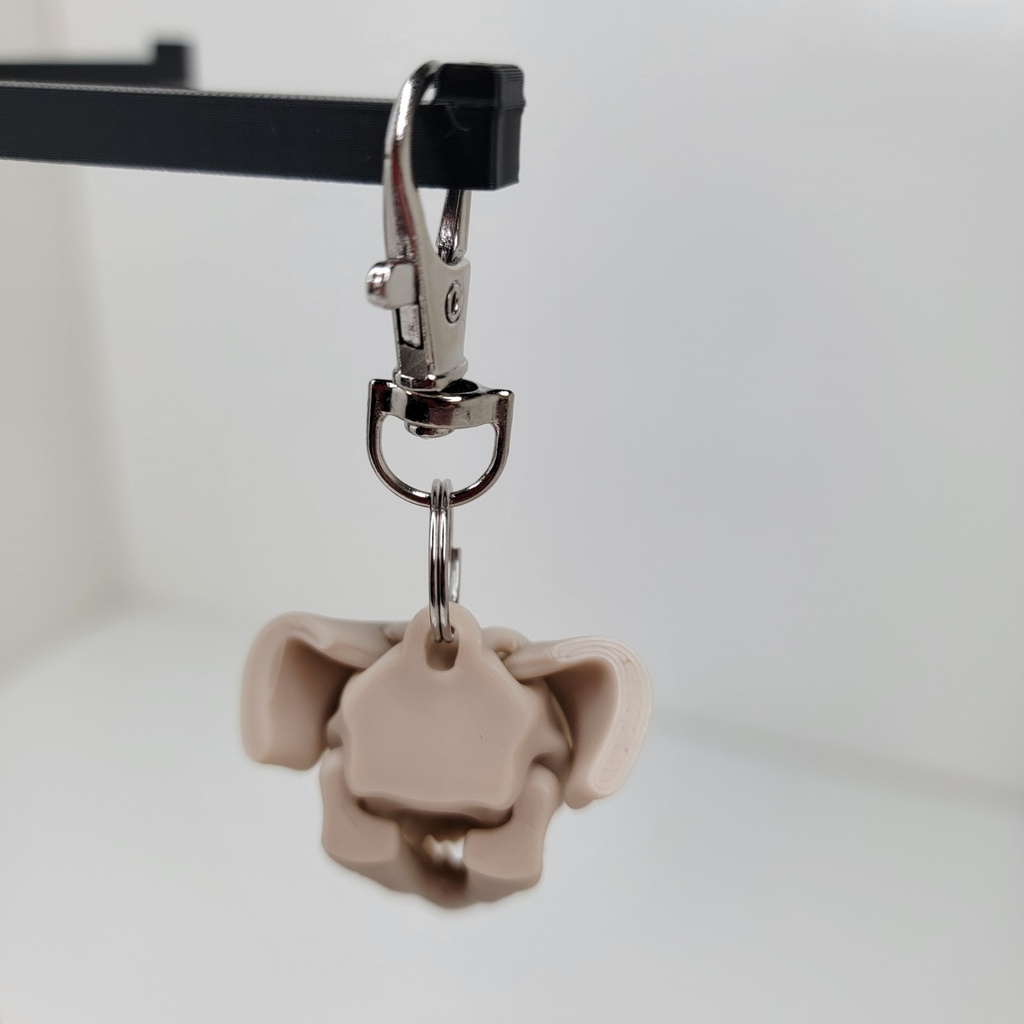 Skeleton Dog Keychain - STL1004