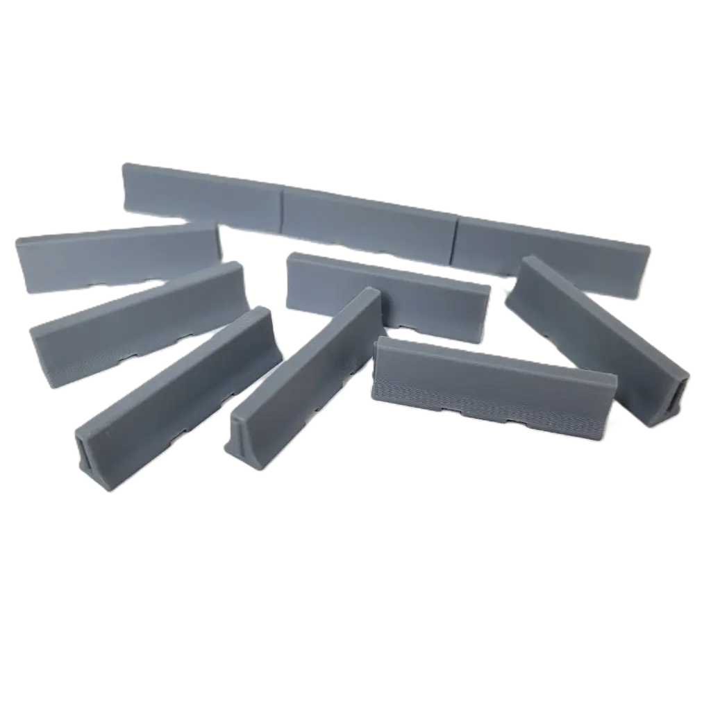 [RWM60007-064] 1/64 Jersey Barriers, 10 ft, 10 Pack - RWM60007-064
