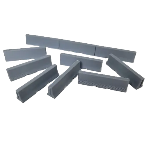 [RWM60007-064] 1/64 Jersey Barrier, 10 ft, 10 Pack - RWM60007-064