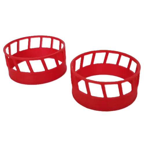 [RWM60010-2RD-064] 1/64 Round Bale Feeder, Red, 2 Pack - RWM60010-2RD-064