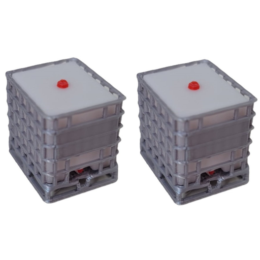 [RWM60011-064] 1/64 IBC Tote with Pallet and Cage, 275 Gallon, 2 Pack - RWM60011-064